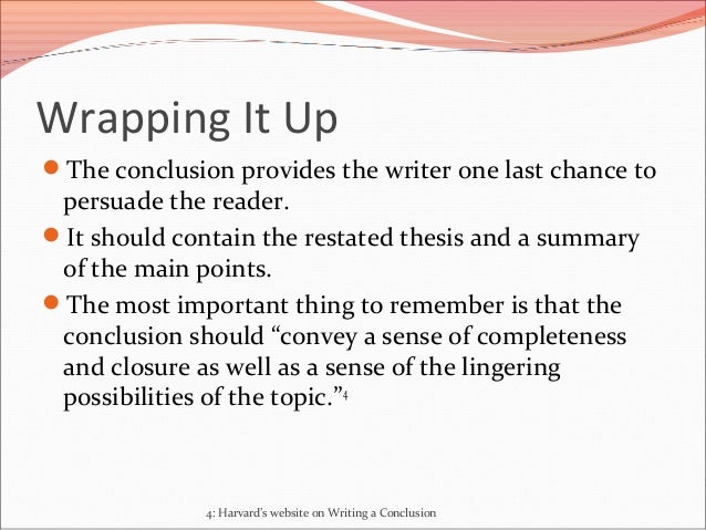 Introduction and conclusion in essays