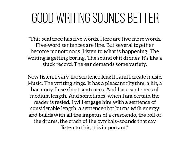 How to write sound