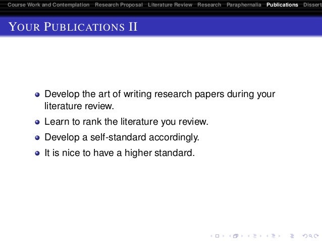 Writing A Literature Review For A Dissertation