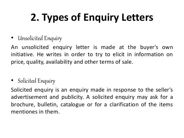 Business Letter Using Direct Approach - Solicited