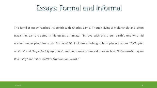 formal and informal education essay