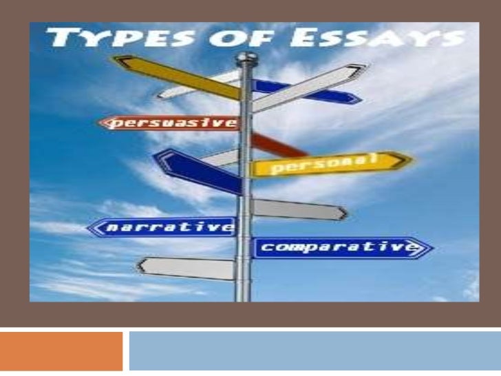 What are the three types of essays