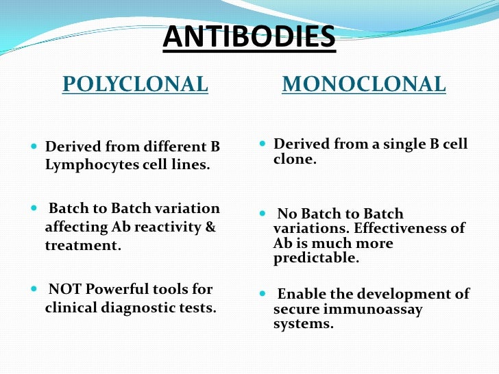 MONOCLONAL ANTIBODIES