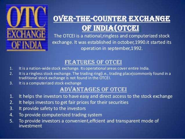 Trading system in stock exchanges in india-ppt