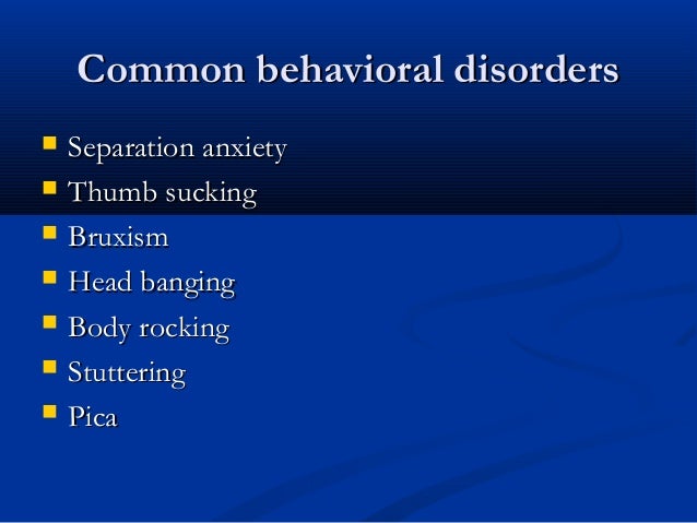 Behavioral Disorders In Adults 108