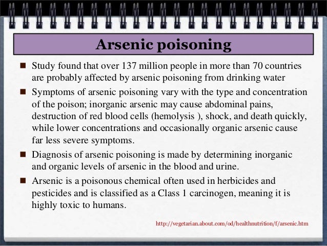 Arsenic Poisoning | Arsenicosis - Symptoms - Signs ...