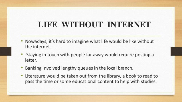 Life without technology essay