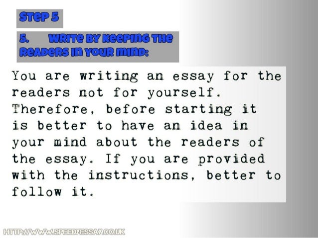 Ten steps for writing an essay - School A to Z