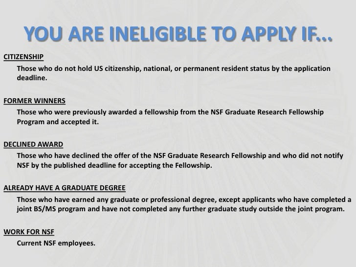 Nsf grfp personal statement
