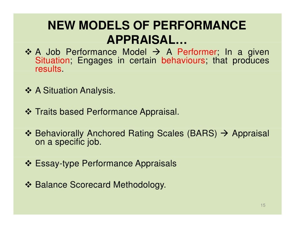 behavioral anchored rating scale essay Performance appraisal the behaviorally anchored rating scale while the essay technique requires appraisers to write a report or answer a series of. behavioral anchored rating scale essay Performance appraisal the behaviorally anchored rating scale while the essay technique requires appraisers to write a report or answer a series of.