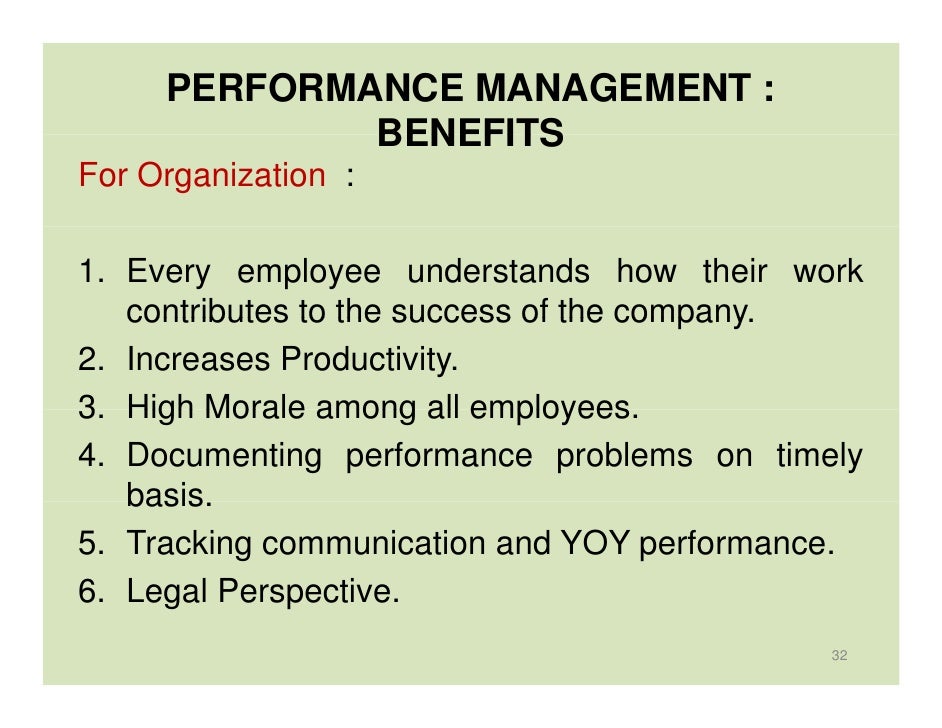 Essay on performance management