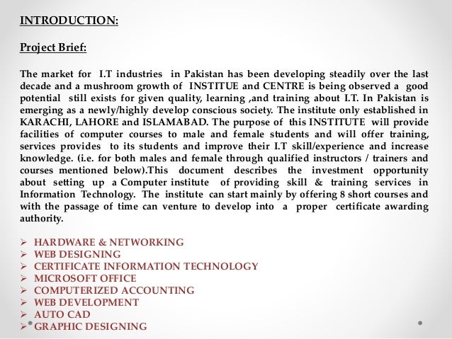 smeda pakistan feasibility report templates pre feasibility report on computer institute i t smeda smeda pakistan feasibility report templates pre feasibility report on computer institute i t smeda