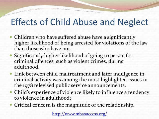 Essay on child abuse effects