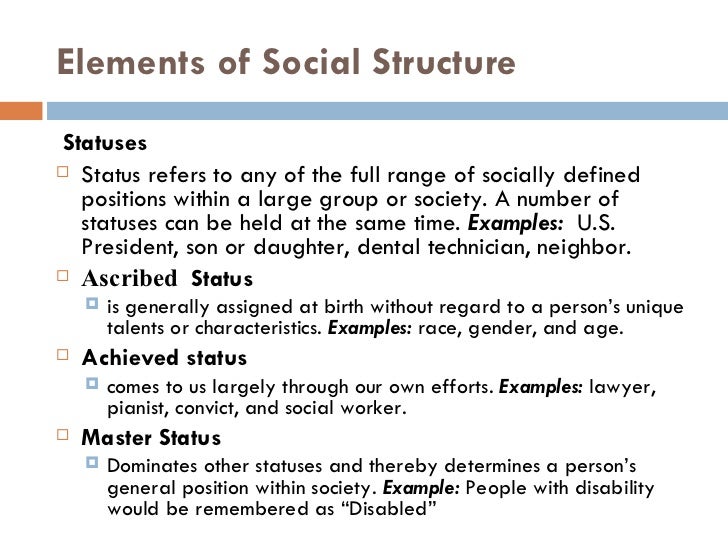 sociology statuses ascribed and achieved Information and translations of ascribed status in the most that are linked with one's ascribed statuses an achieved status is a social position a. sociology statuses ascribed and achieved Information and translations of ascribed status in the most that are linked with one's ascribed statuses an achieved status is a social position a.