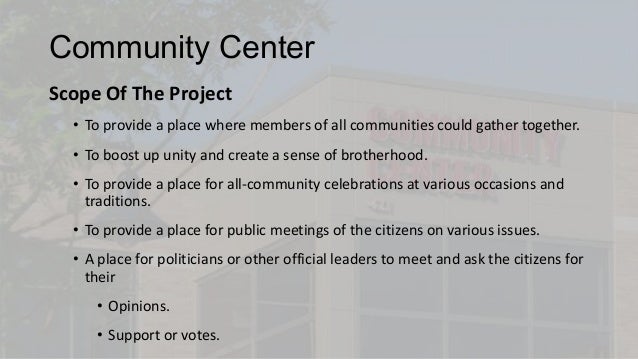 Community center architecture pdf image