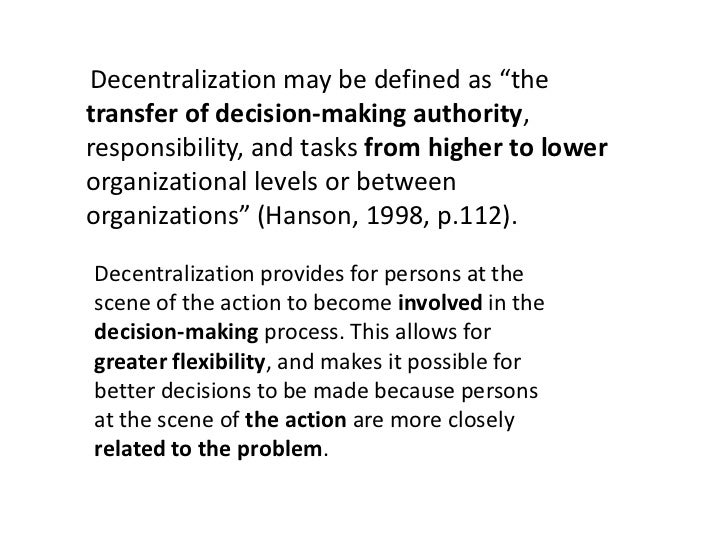 why did ford change from decentralization to centralization to recentralization Search results for 'why did unilever s decentralized organizational structure make sense from the 1950s through the 1970s' anna olczyk part 3: problem : to choose between centralization and decentralization authority when you think about. why did ford change from decentralization to centralization to recentralization Search results for 'why did unilever s decentralized organizational structure make sense from the 1950s through the 1970s' anna olczyk part 3: problem : to choose between centralization and decentralization authority when you think about.