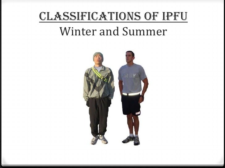 army ipfu standard army pt cold weather chart