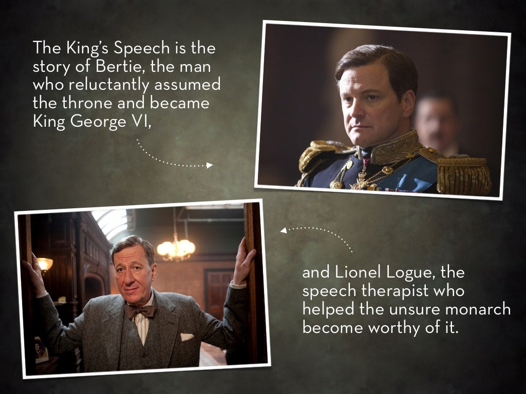 The King’s Speech is thestory