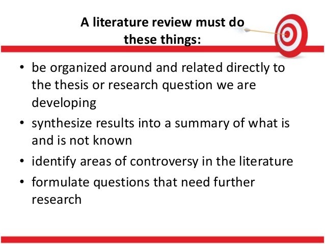 Literature review topics ideas