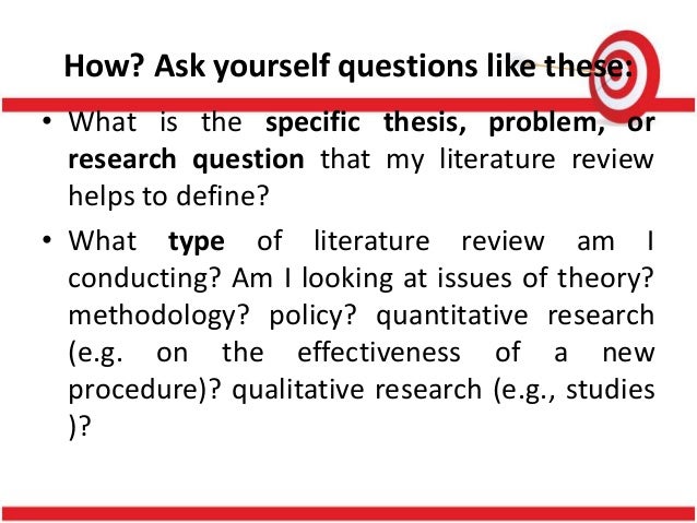 Search methodology literature review