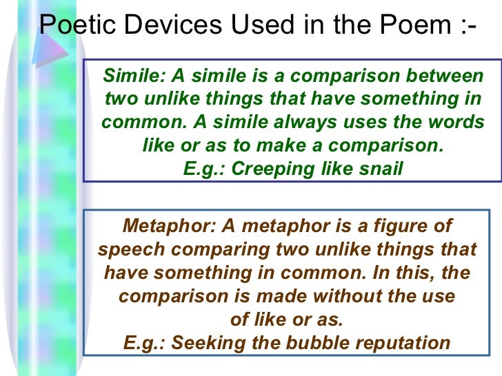 Presentation of english (seven ages)