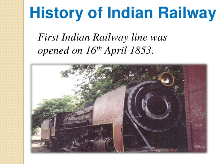 Presentation on indian railway