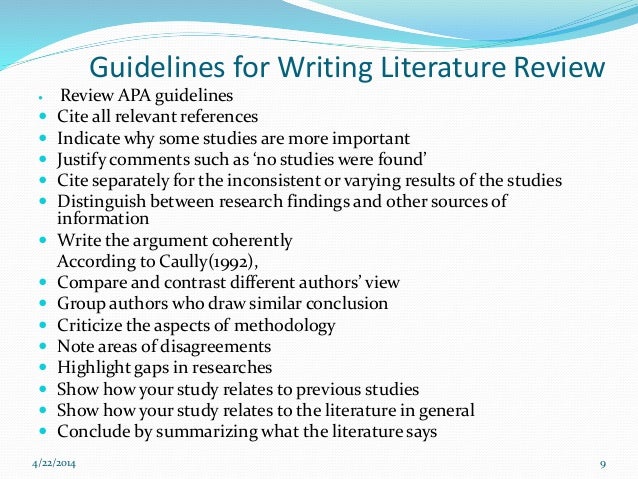 Home - Write a Literature Review - Library Guides at