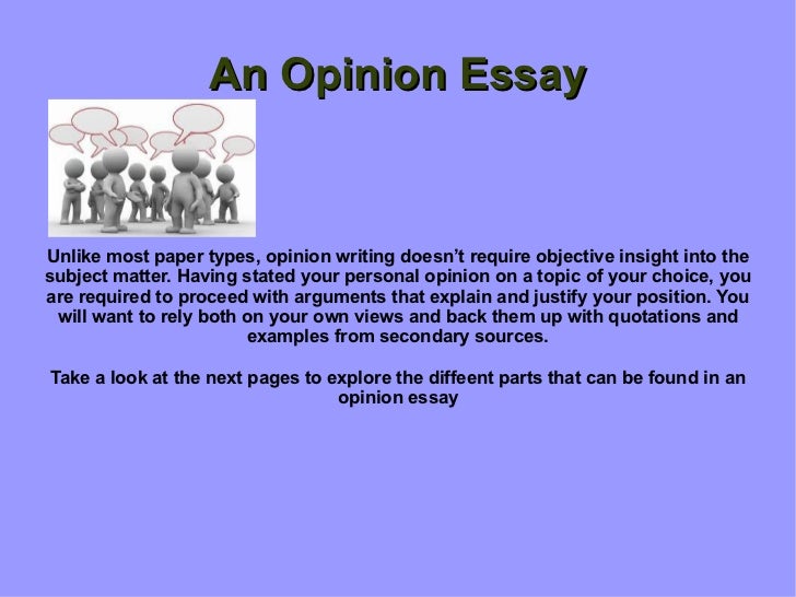 Opinon essay