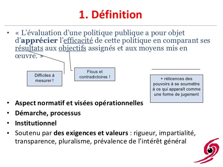 Présentation THEMA Evaluation des politiques publiques