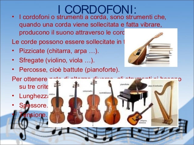 Presentazione sugli strumenti musicali Alessia.