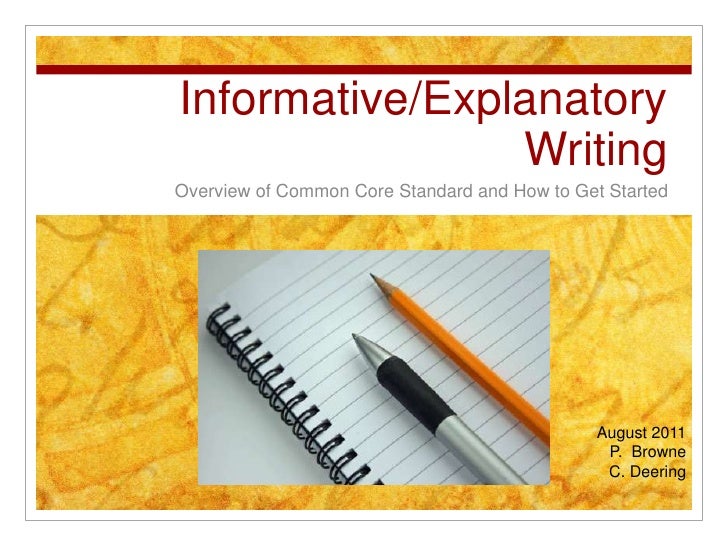Resources to Teach the Informative/Explanatory Writing Genre
