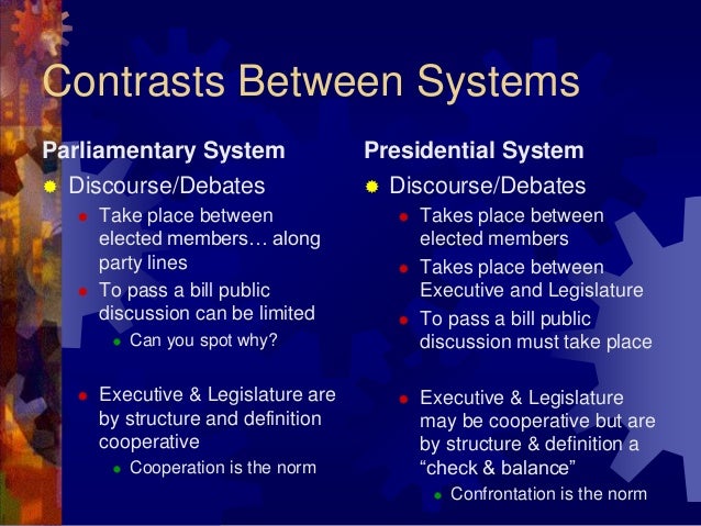 Comparing the American Presidential System and the