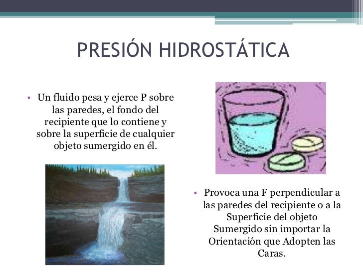 Presión atmosférica e hidrostática