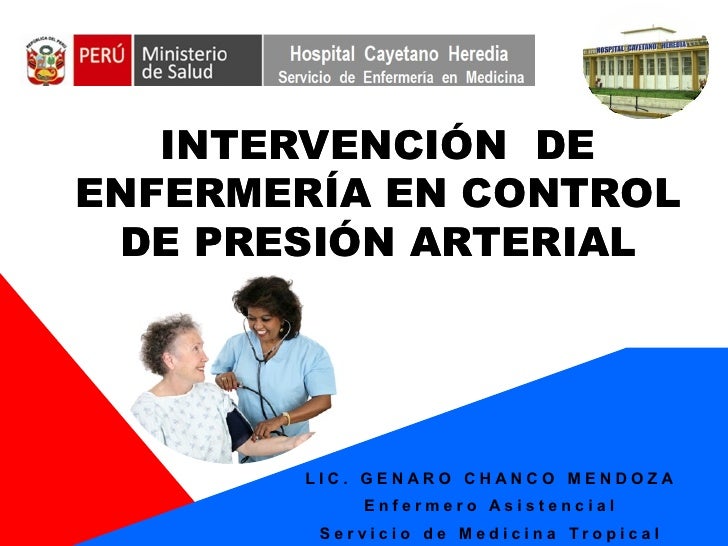 Intervención de enfermería en Control de presión arterial Intervención de enfermería en Control de presión arterial