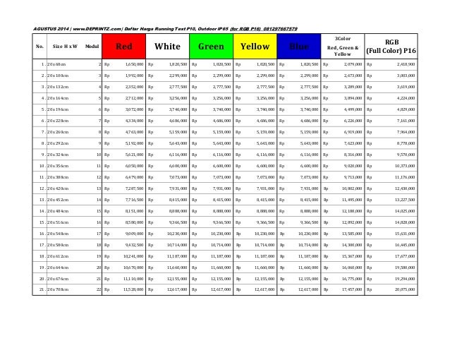 price-listdaftarhargajualrunningtextledd
