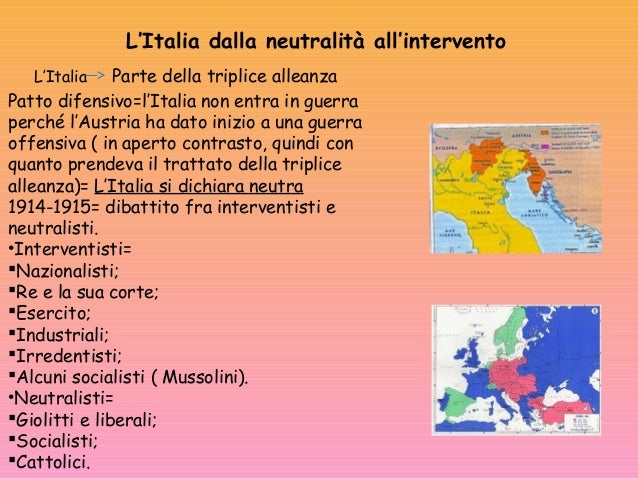 La prima guerra mondiale