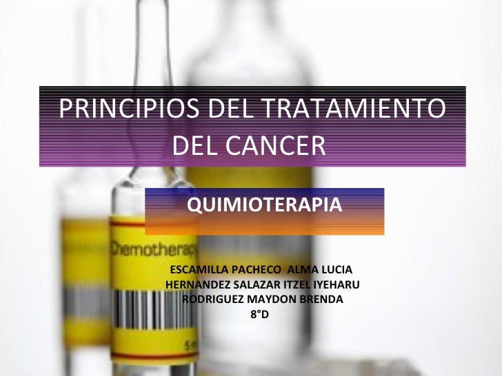 Tratamiento Del Cancer Quimioterapia