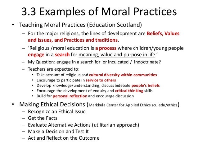 What are moral values