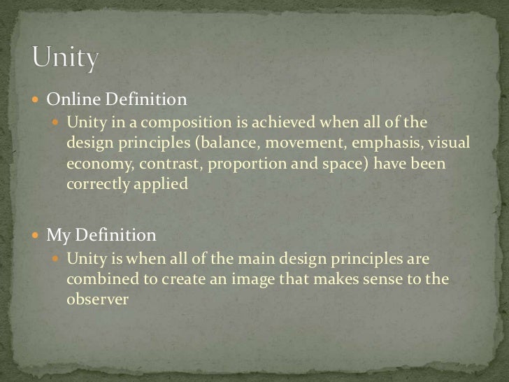 Principles of Design Proximity and Unity