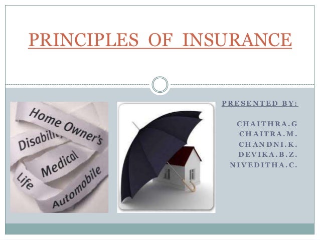 Principles of insurance