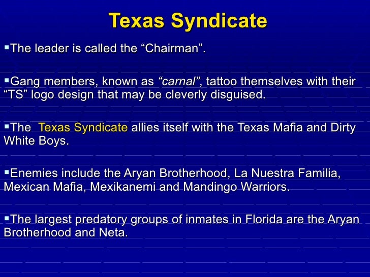 texas syndicate a gang and its Anti-gang effort leads to hefty sentences as 10 members and associates of texas syndicate street/prison gang sentenced. texas syndicate a gang and its Anti-gang effort leads to hefty sentences as 10 members and associates of texas syndicate street/prison gang sentenced.