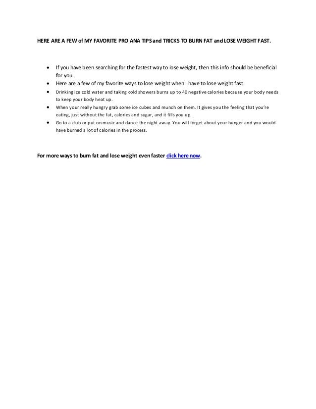 weight reduction mystery