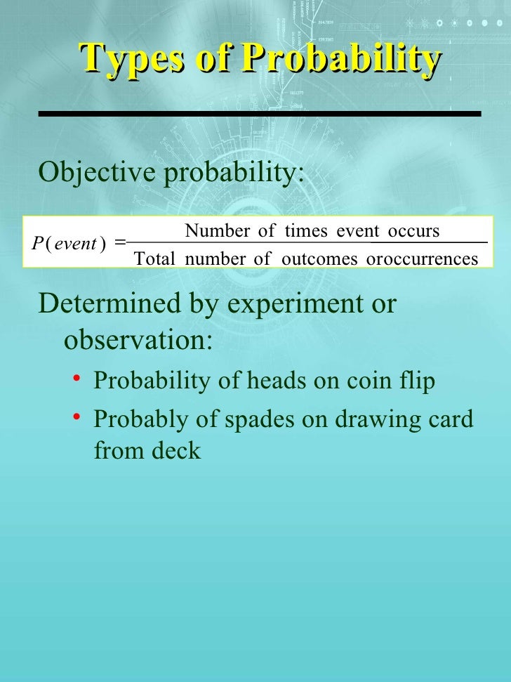 Probability Concepts Applications