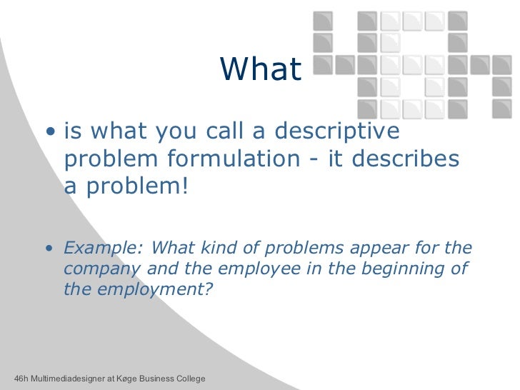 Problem Formulation