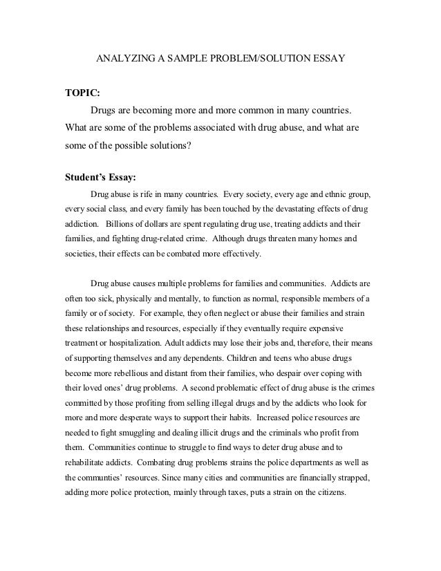 Drug addiction essays