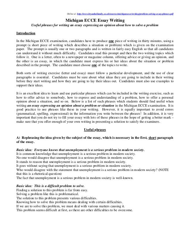problem solution essay ideas