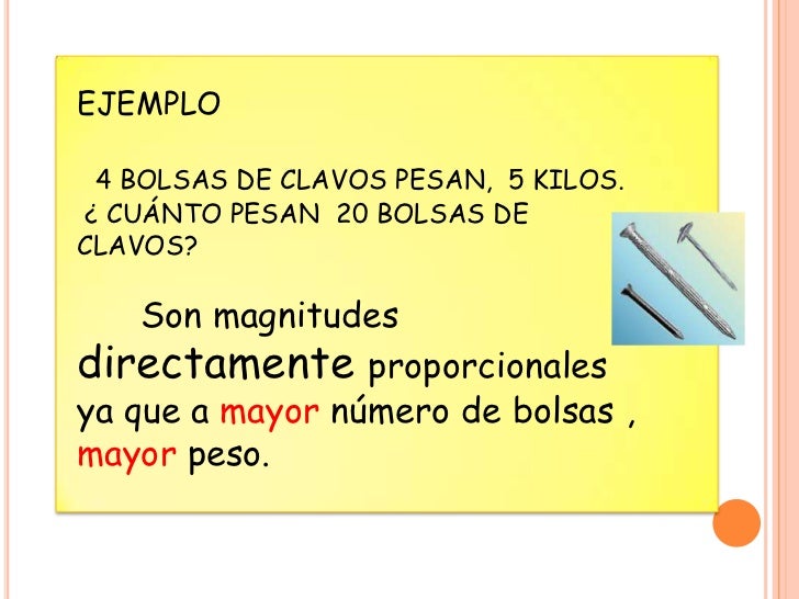 Como Saber Si Dos Magnitudes Son Directamente Proporcionales