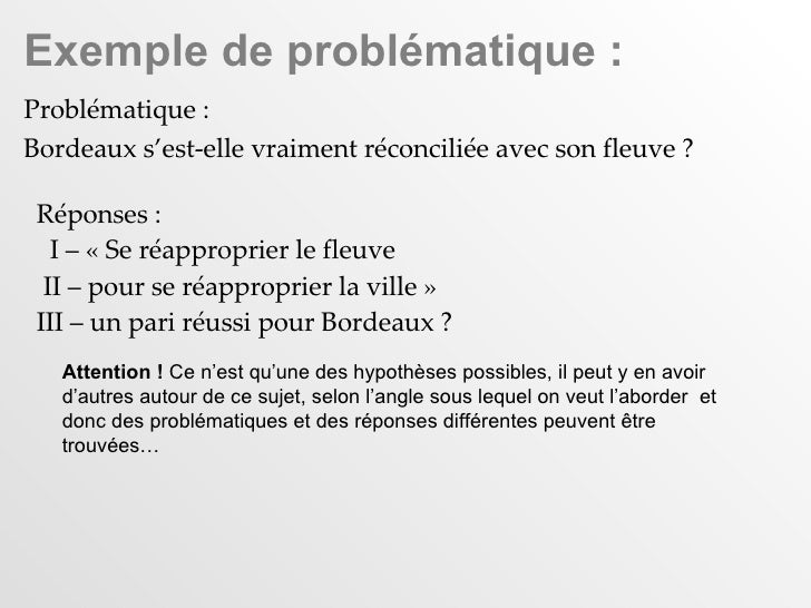 exemple de problematique