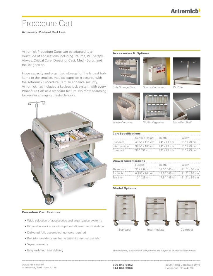 Artromick Procedure Specifications for Hospital Computing Solutions