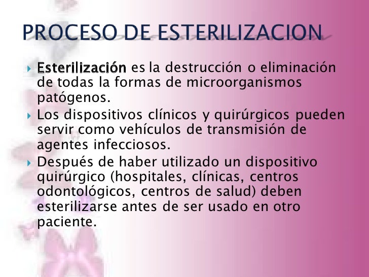 M todos de esterilizaci n y desinfecci n